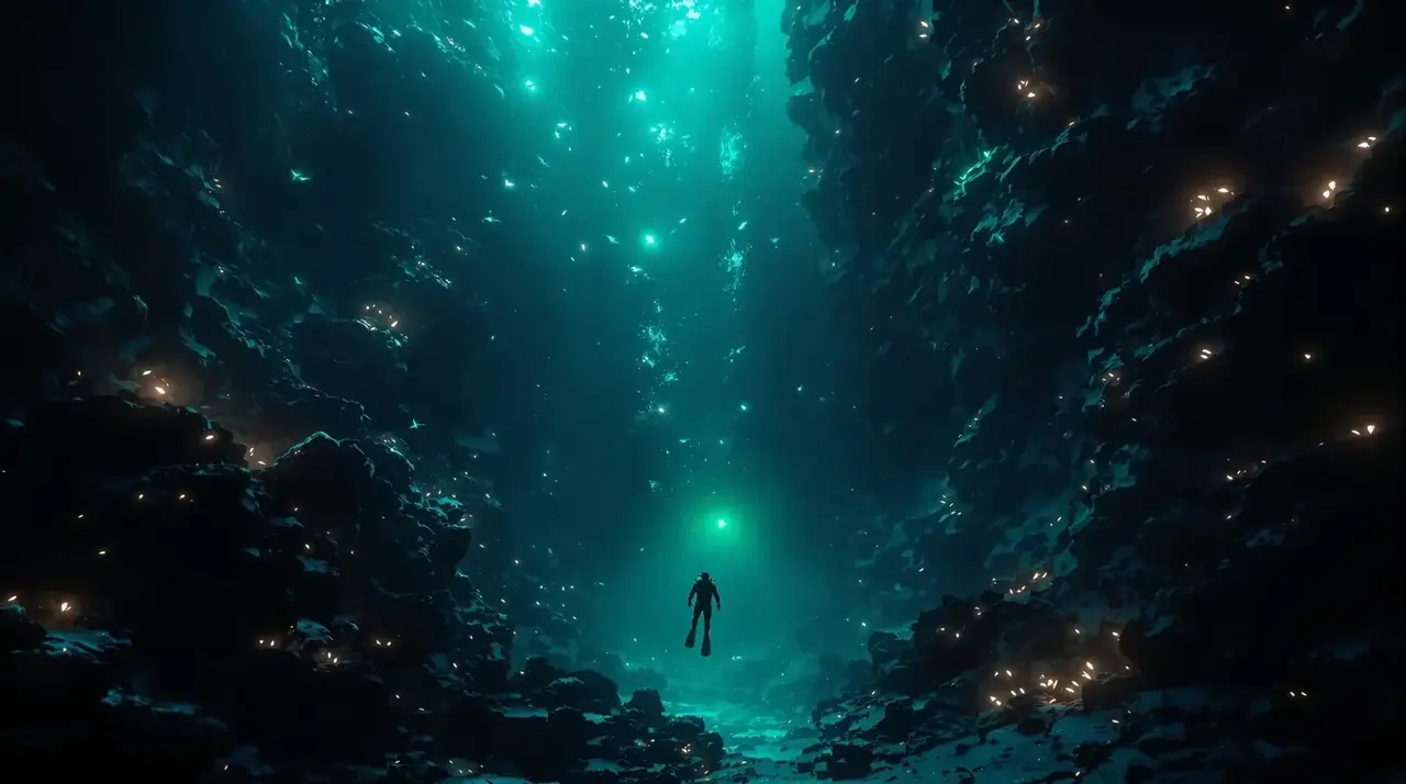 深海秘境横幅海报